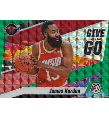 Panini Mosaic 2019-2020 Give and Go Green James Harden (Houston Rockets)